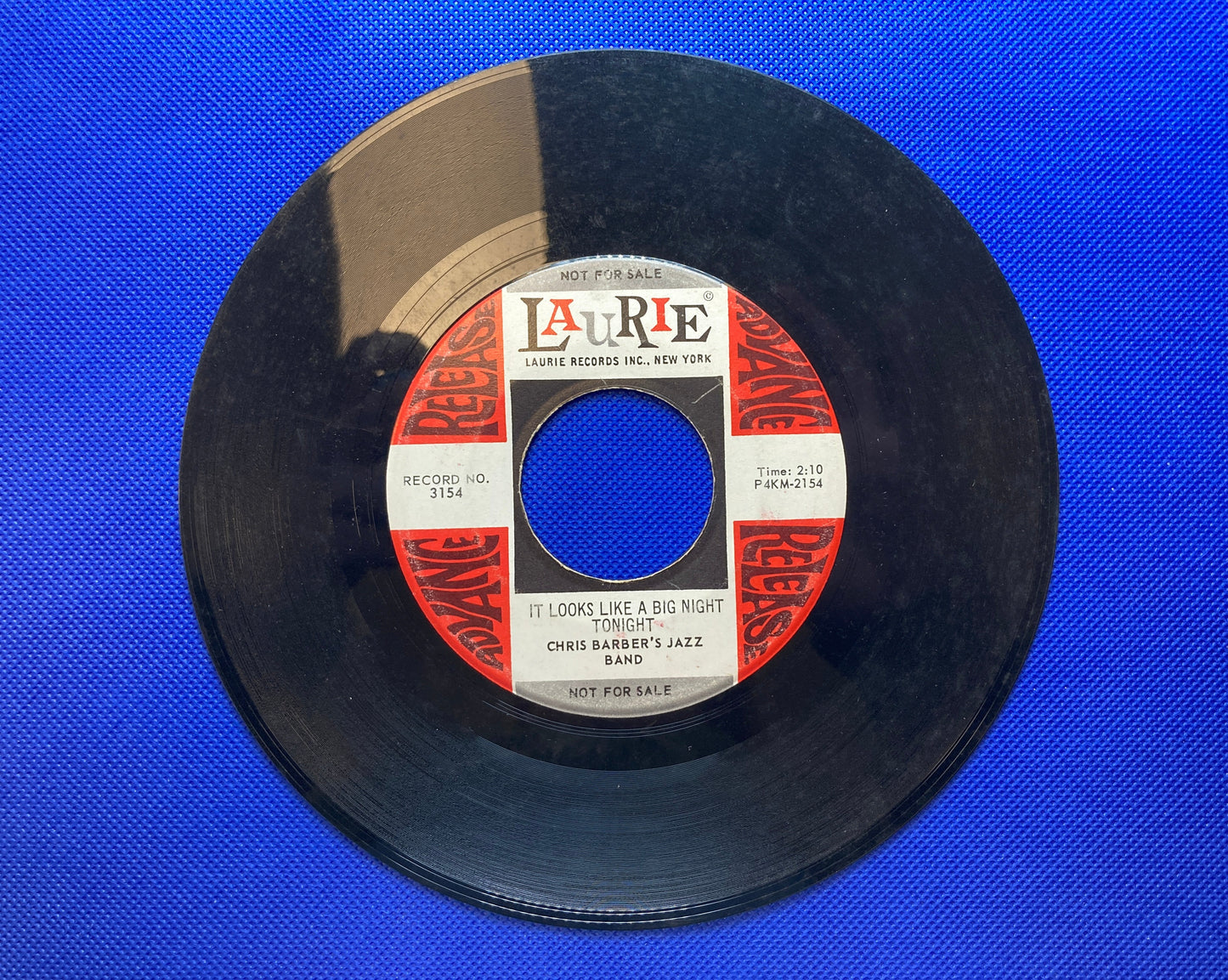 45 double sided Chris Barber's Jazz Band record "King Kong" and "It looks like a big night tonight"