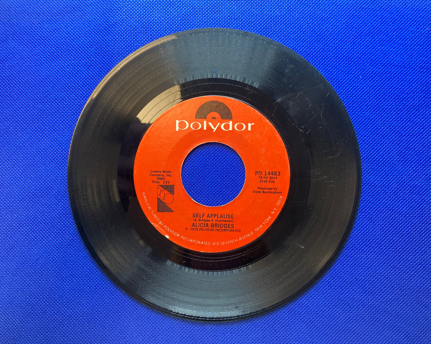 45 double sided Alicia Bridges record "Self Applause" and "I Love the Nightlife"