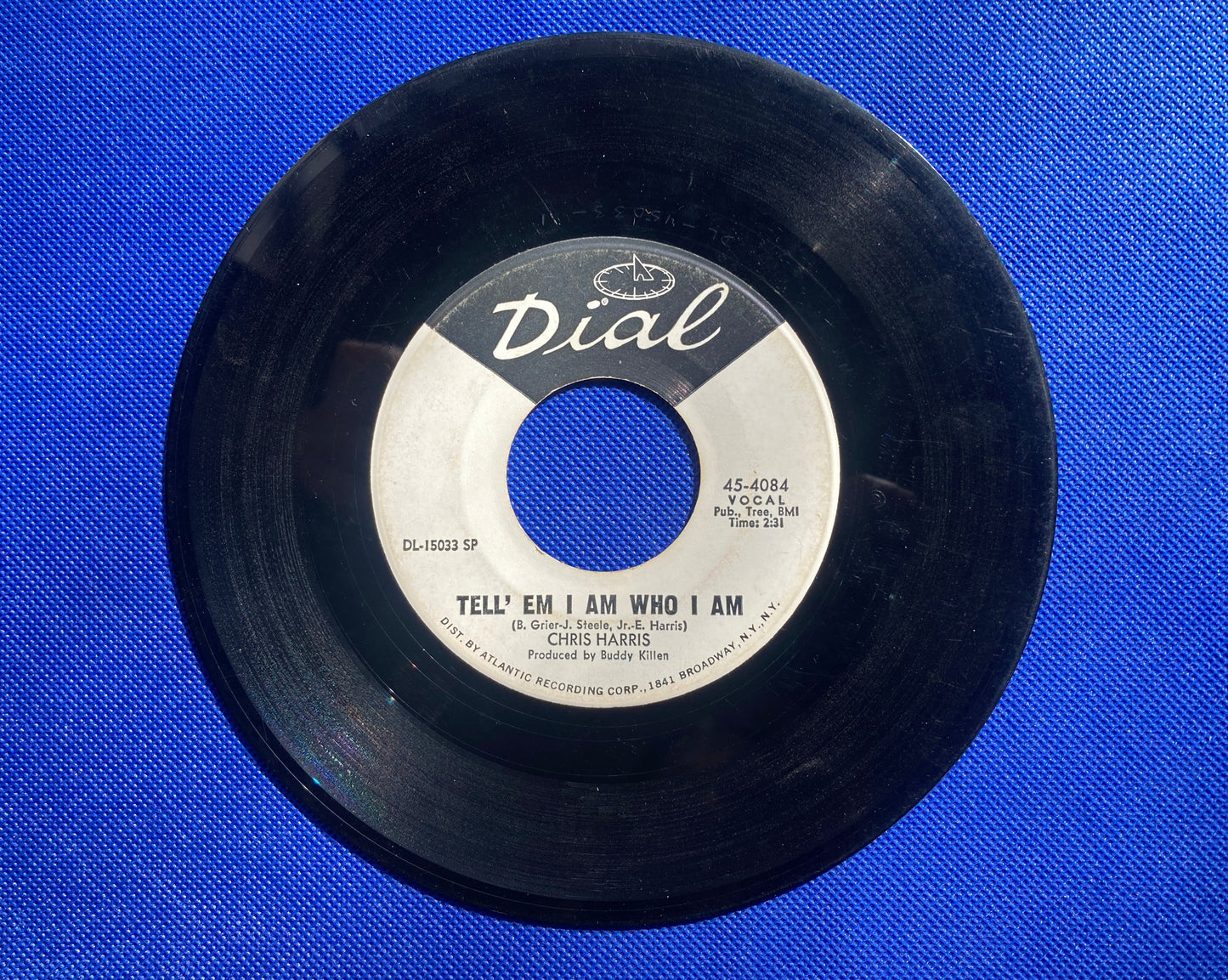 45 double sided Chris Harris record "Dr. Funky" and "Tell'em I am who I am"