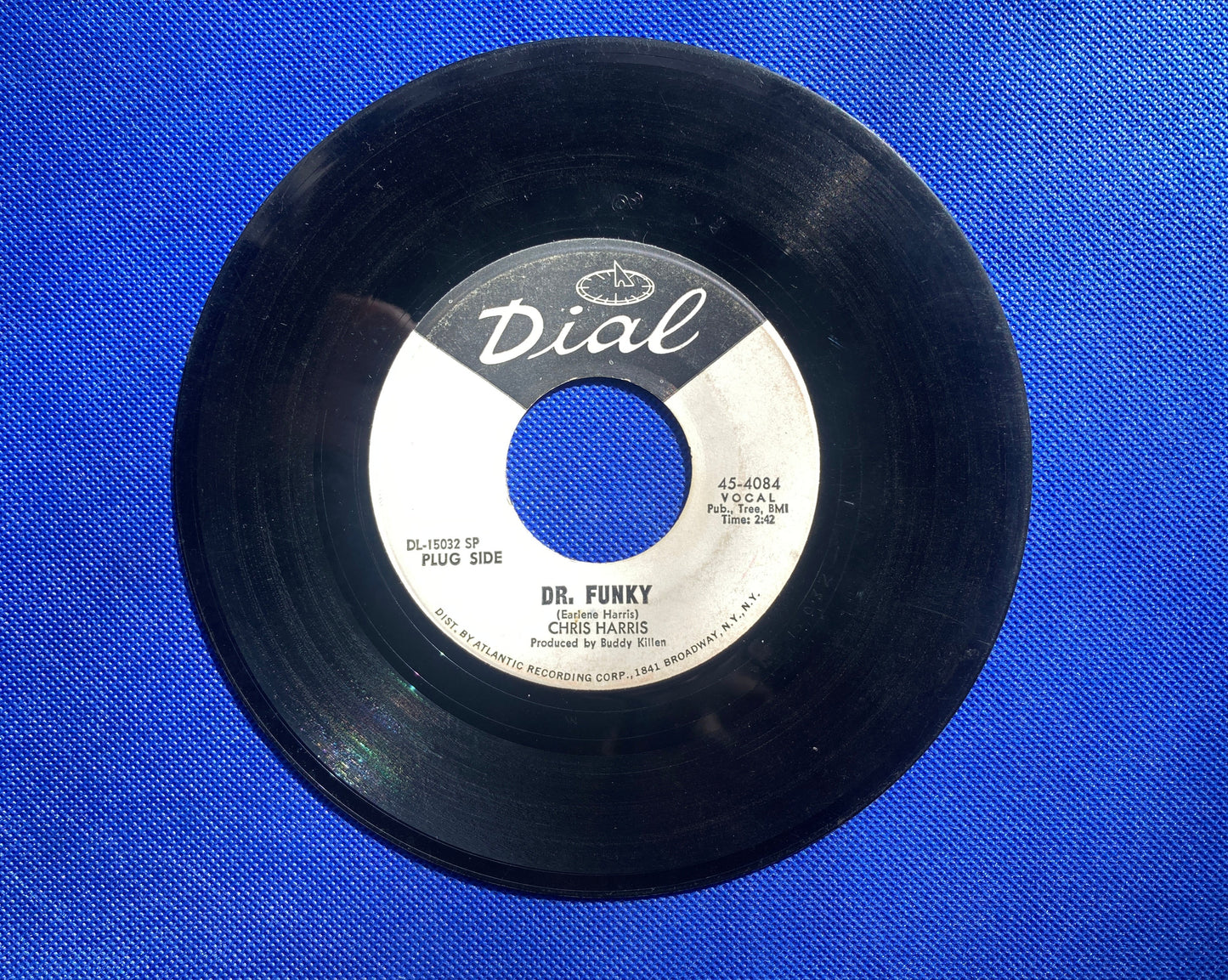 45 double sided Chris Harris record "Dr. Funky" and "Tell'em I am who I am"