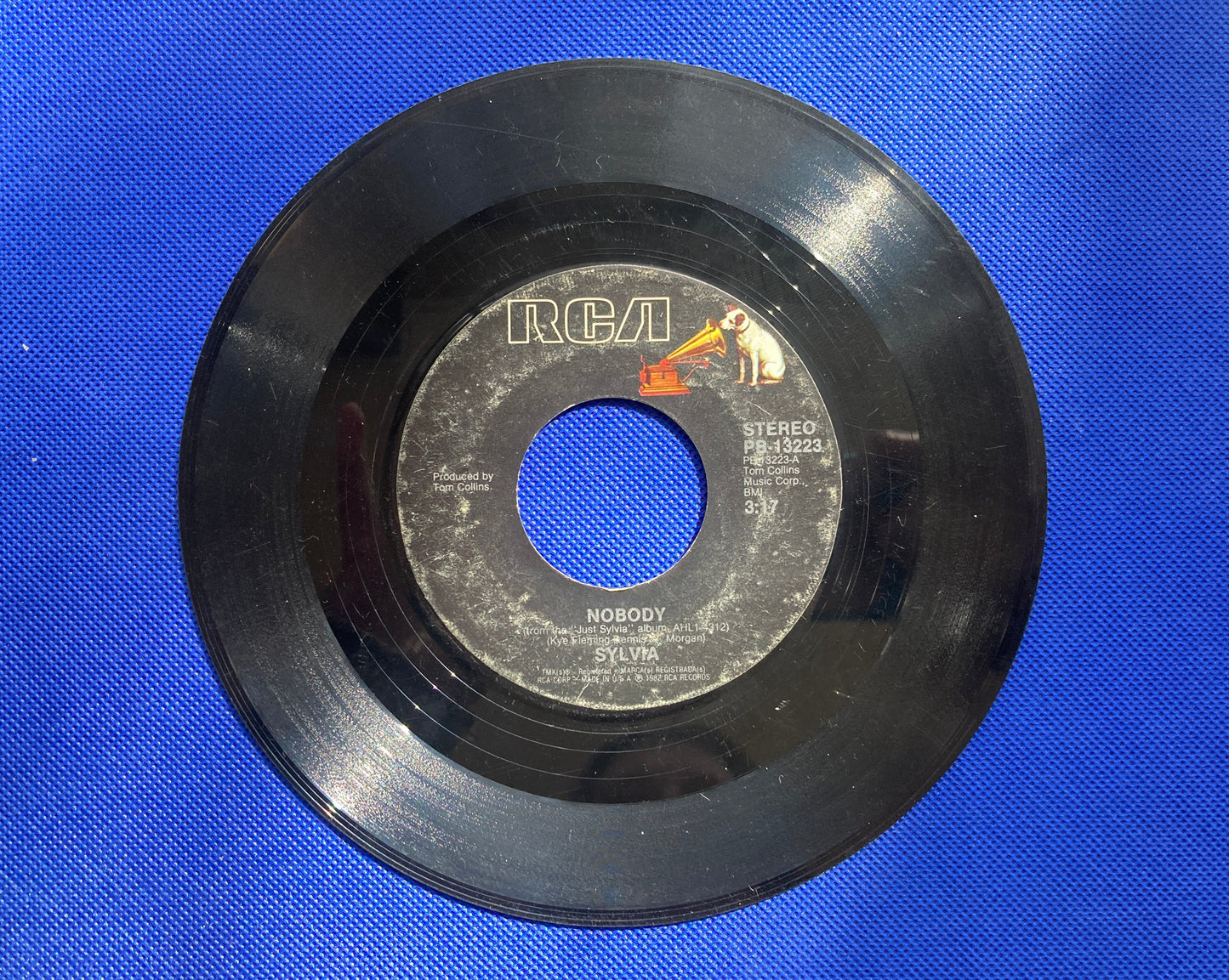 45 double sided Sylvia record "Nobody" and "I'll make it right with you"