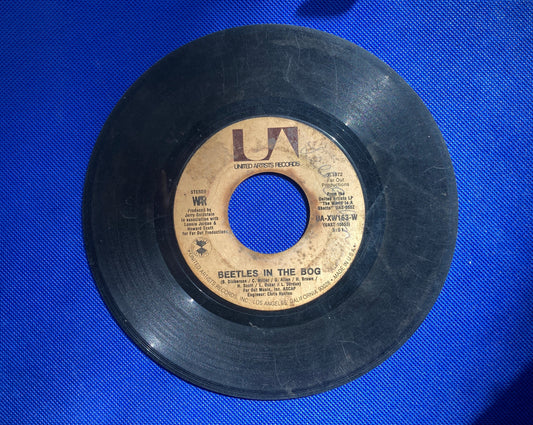 45 double sided WAR record "Beetles in the bog" and "The cisco kid"