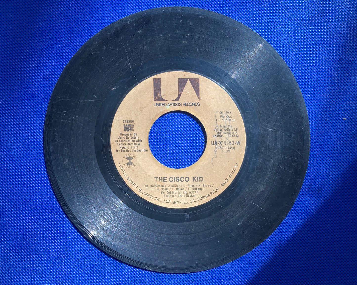 45 double sided WAR record "Beetles in the bog" and "The cisco kid"