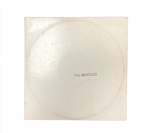 2 LP The Beatles white album with songs including "Martha my dear" , "Cry Baby Cry" and "Birthday"