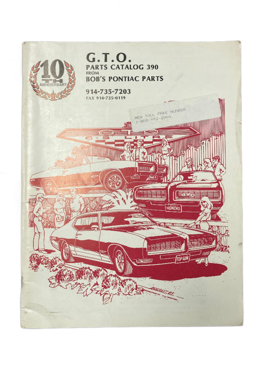 G.T.O. Parts Catalog 390 from Bob's Pontiac Parts