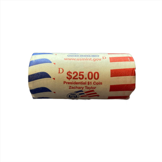 Zachary Tyler Presidential $1 One Dollar Coin Unopened Roll