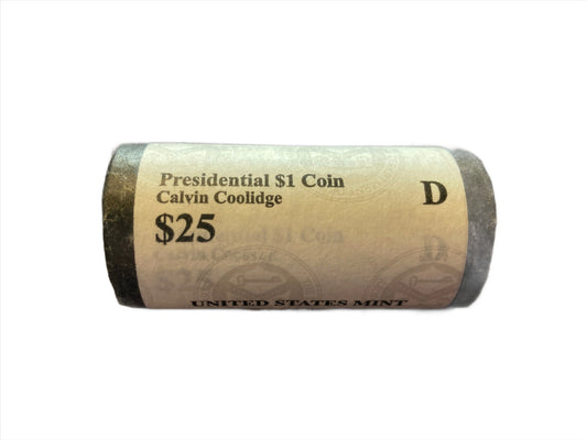 Calvin Coolidge $1 One Dollar Coin Unopened Roll