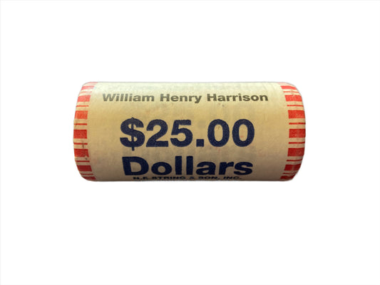 William Henry Harrison $1 One Dollar Coin Unopened Roll