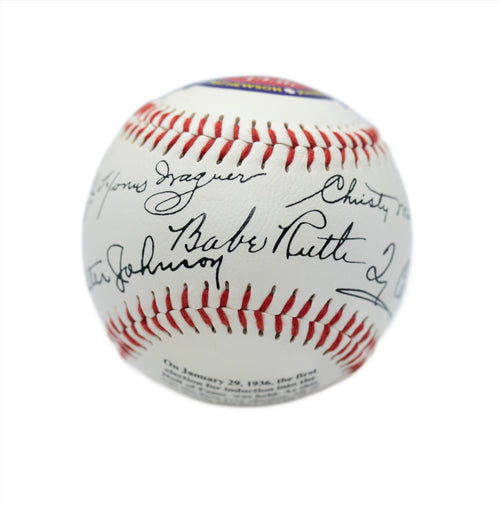 AMERICAN LEGENDS Replica Autograph Baseball 1936 First 5 Players In Hall Of Fame