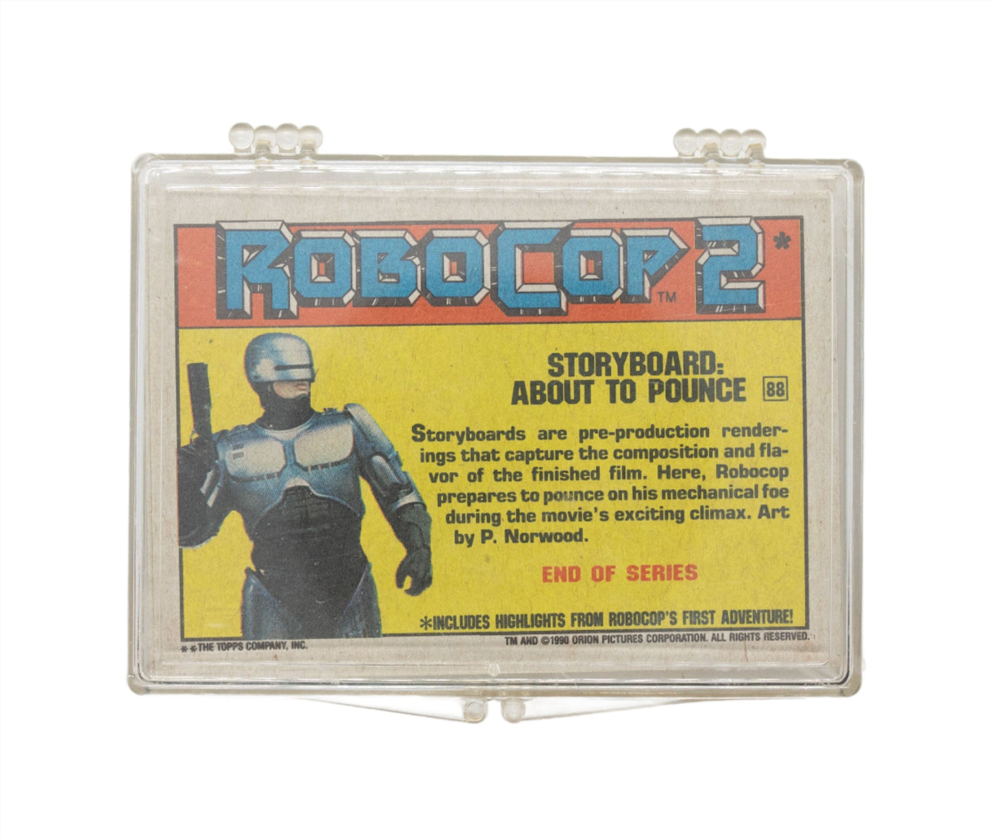 1990 Topps Robocop cards 1-88