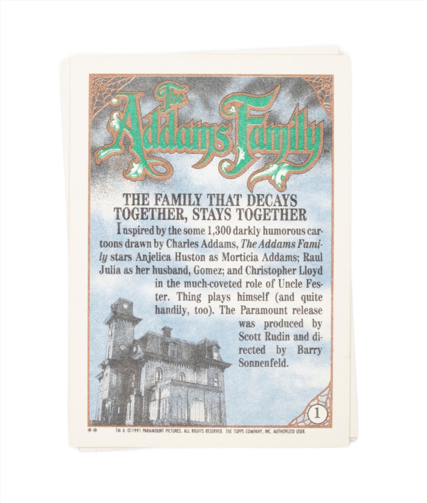 Topps Trading Cards 1991 Addams Family