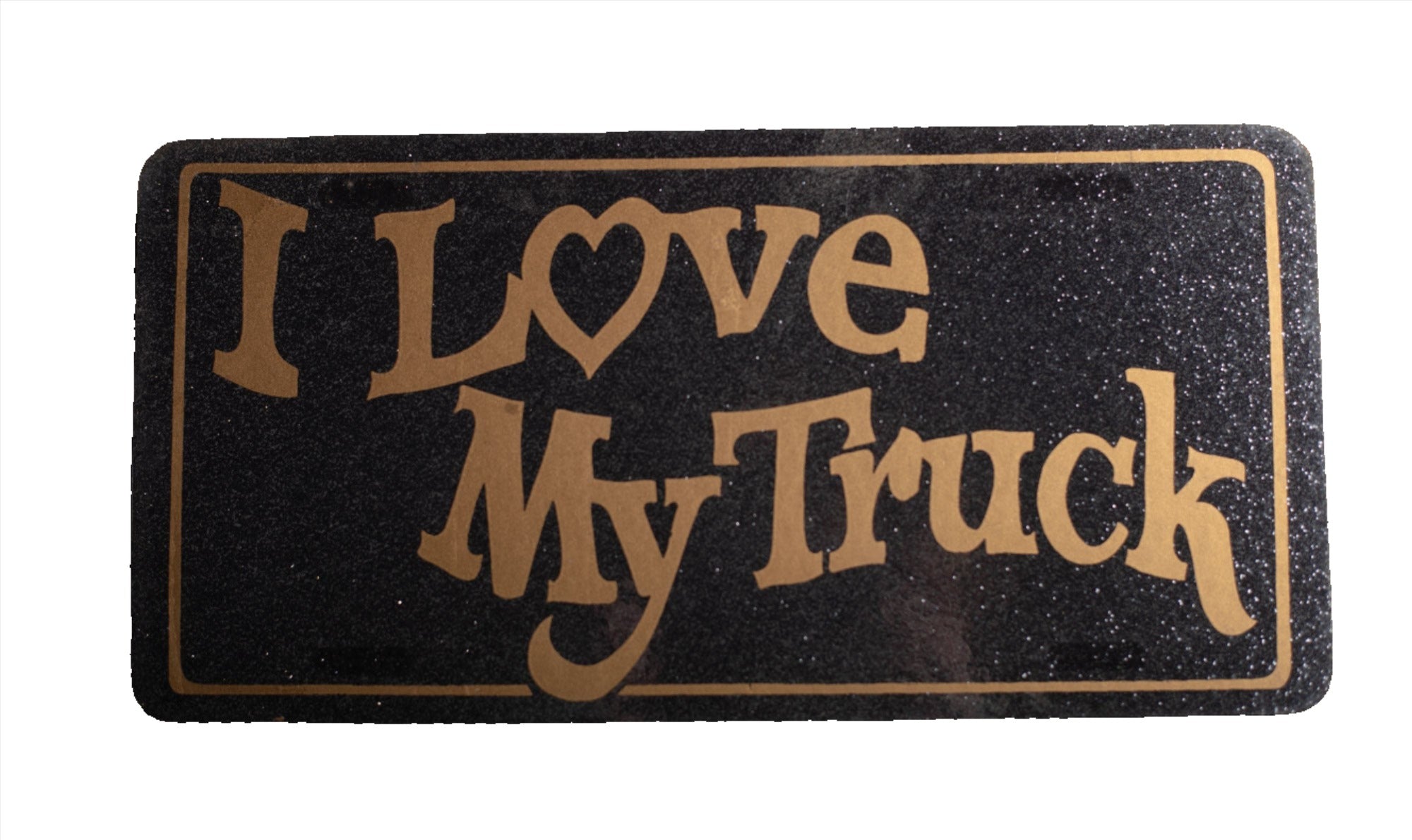 I love my truck novelty license plate