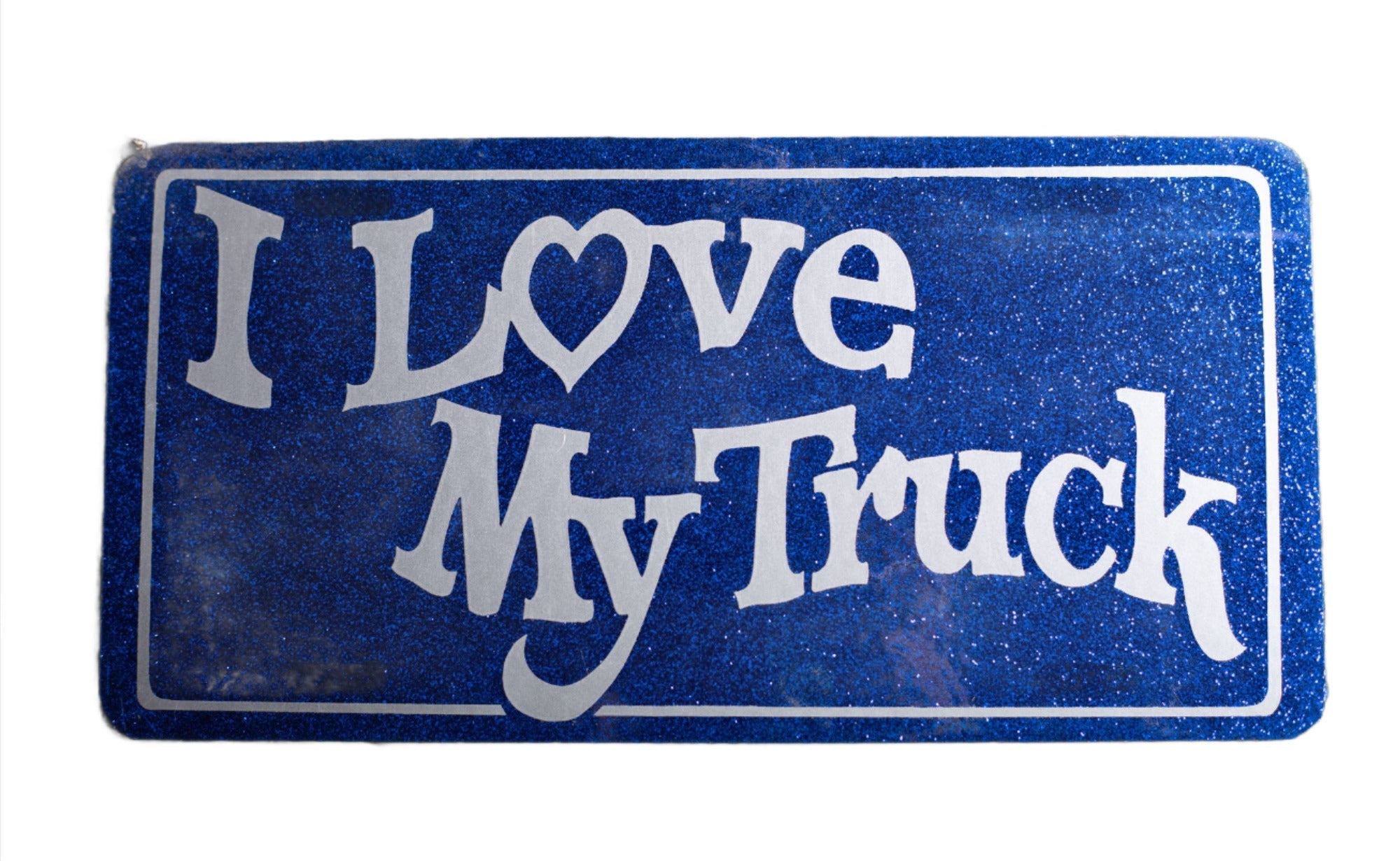 I love my truck novelty license plate
