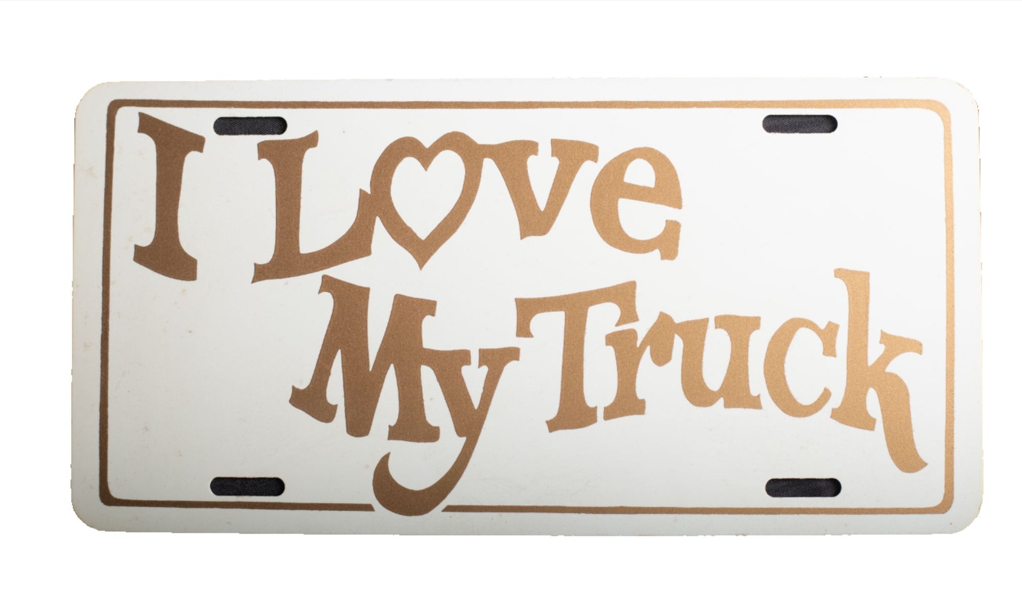 I love my truck novelty license plate