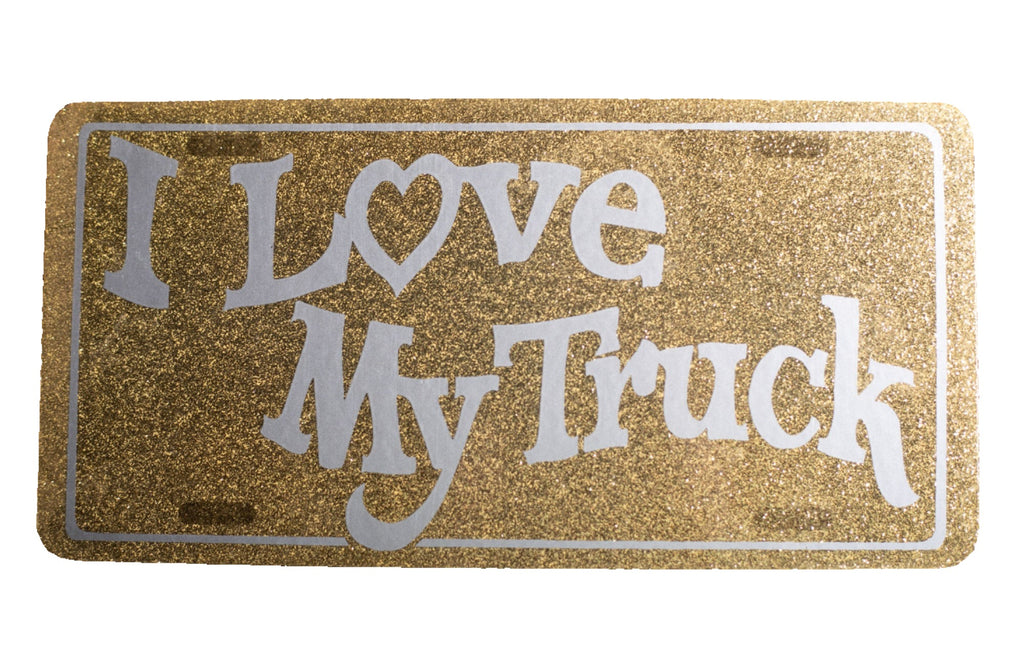 I love my truck novelty license plate