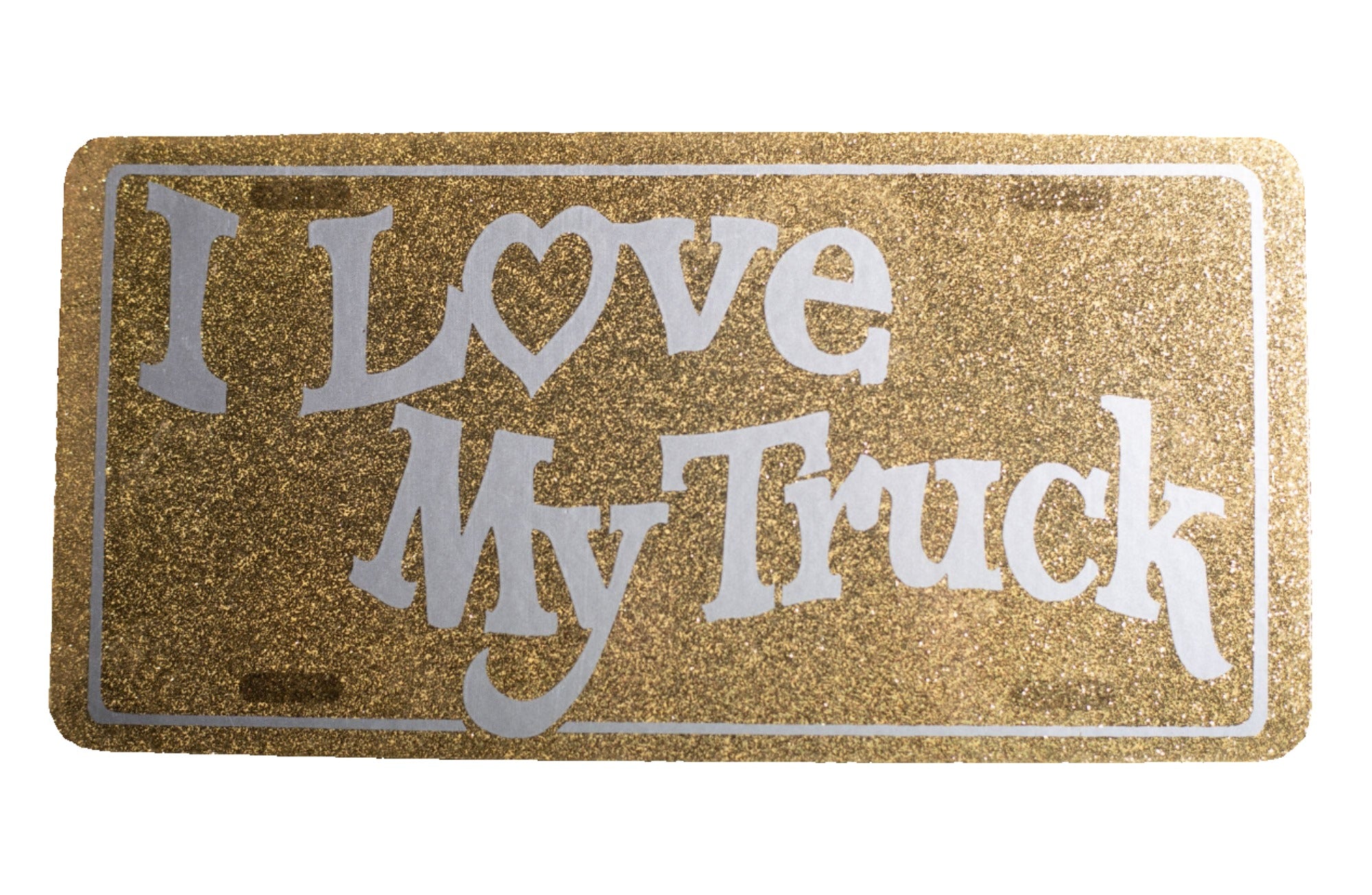 I love my truck novelty license plate