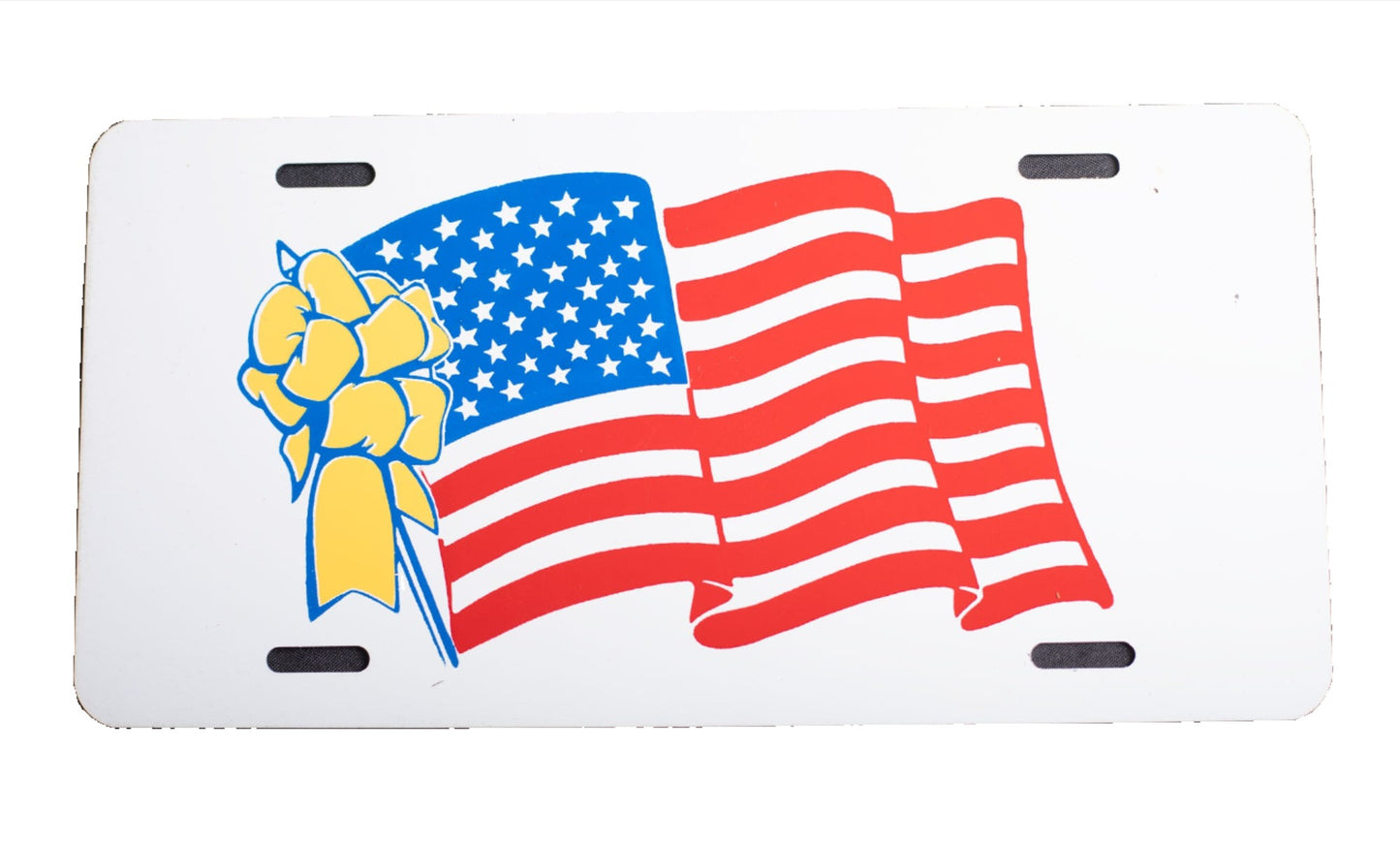 American Flag Novelty License Plate