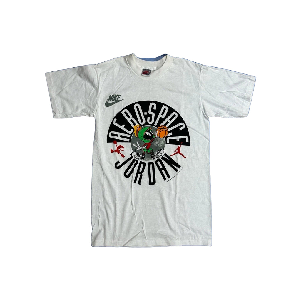 Vintage Aerospace Jordan Shirt Nike Looney Tunes Marvin Martian Gray Tag 1993
