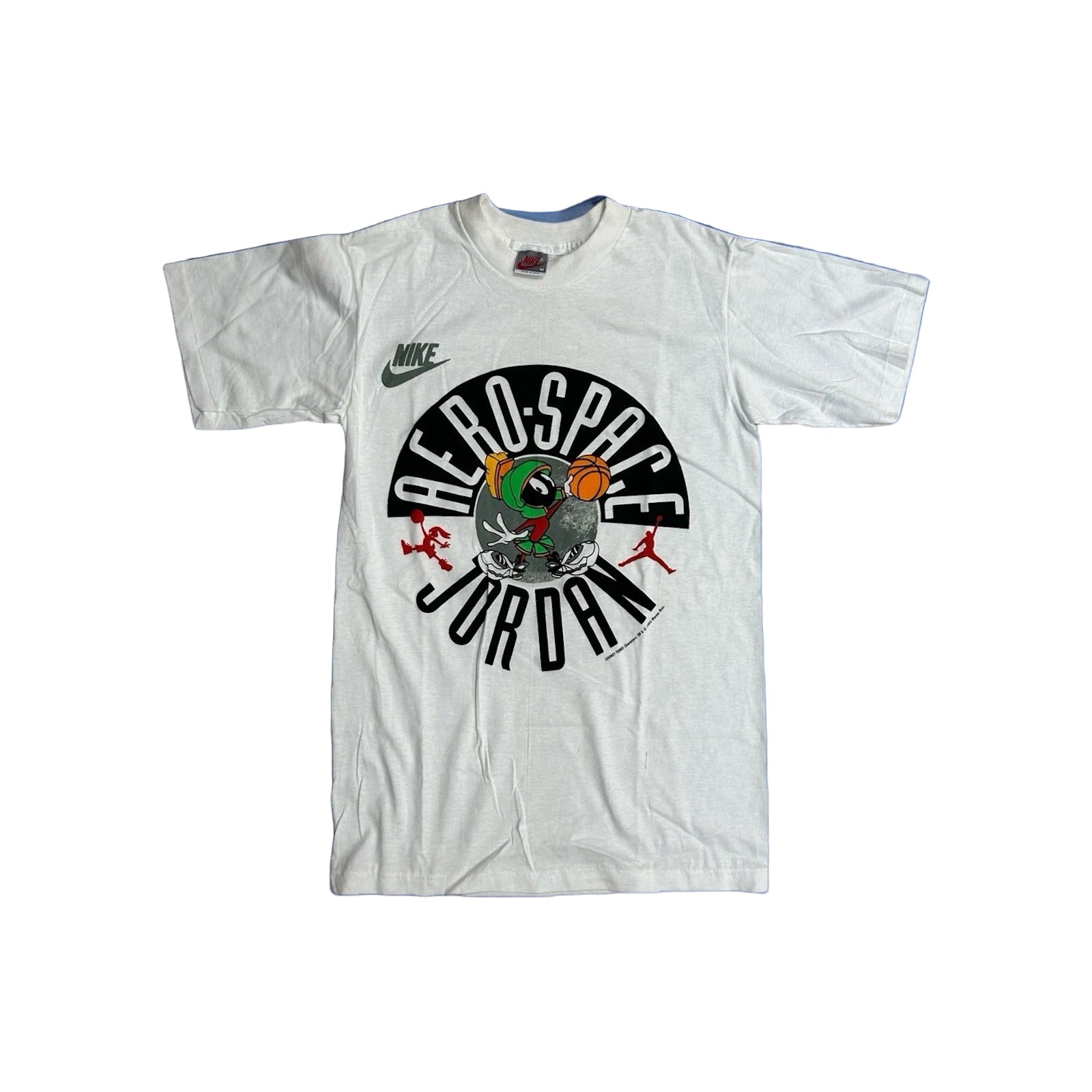 Vintage Aerospace Jordan Shirt Nike Looney Tunes Marvin Martian Gray Tag 1993